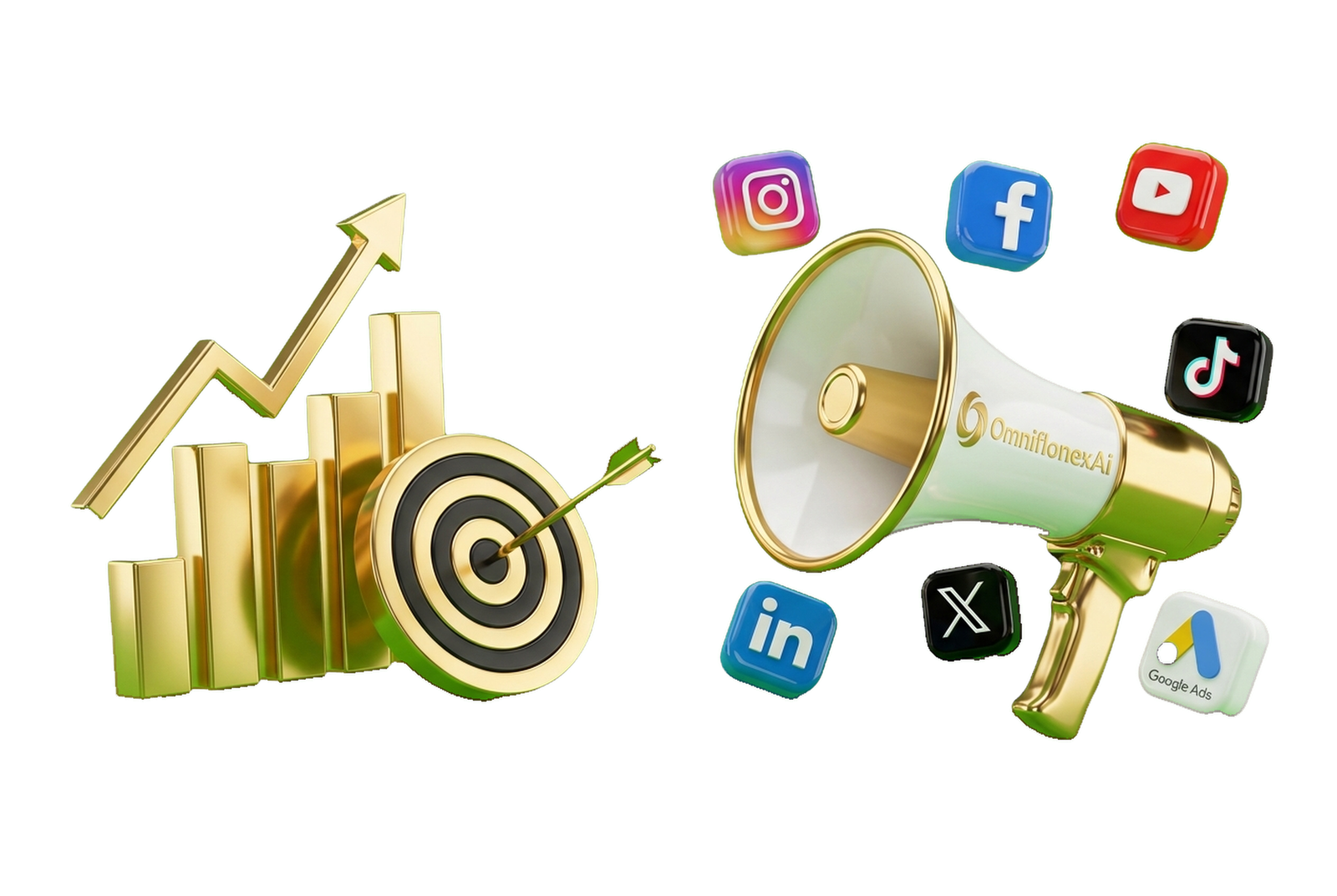OmniflonexAi 3D Business Promotion Multi-Channel Exponential Growth Campaign Installation