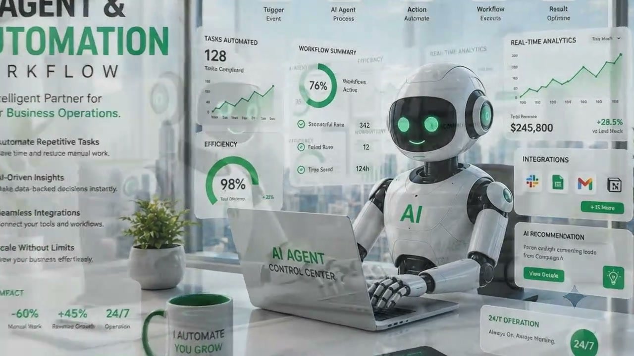 Nexus — AI Agent Control Center & Workflow Automation Poster