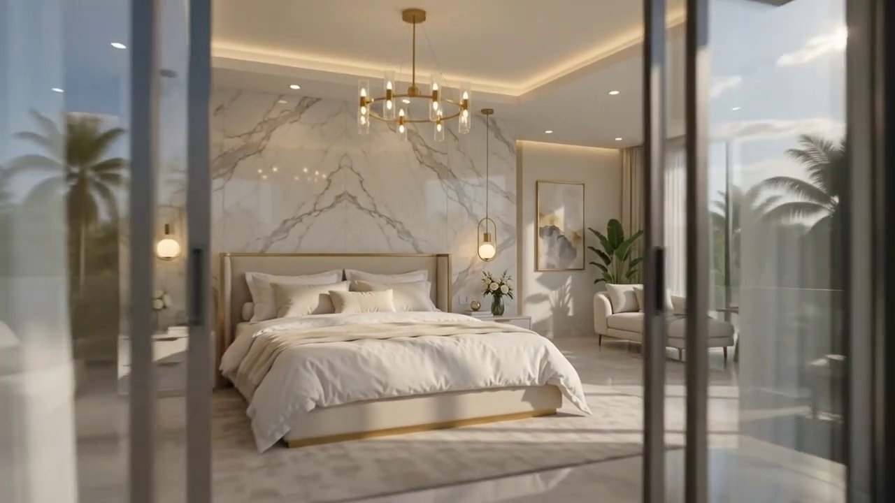 AURA — Master Luxury Bedroom Suite Walkthrough Poster